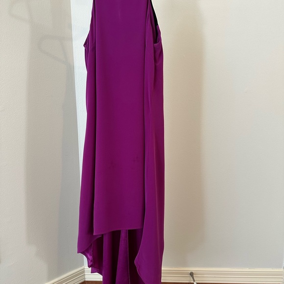 Elegant High-Low Dress in Rich Purple - Picture 1 of 3